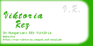 viktoria rez business card